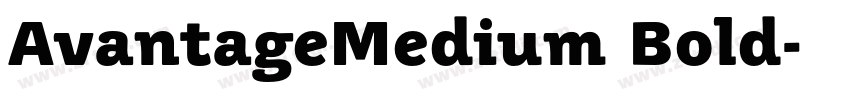 AvantageMedium Bold字体转换